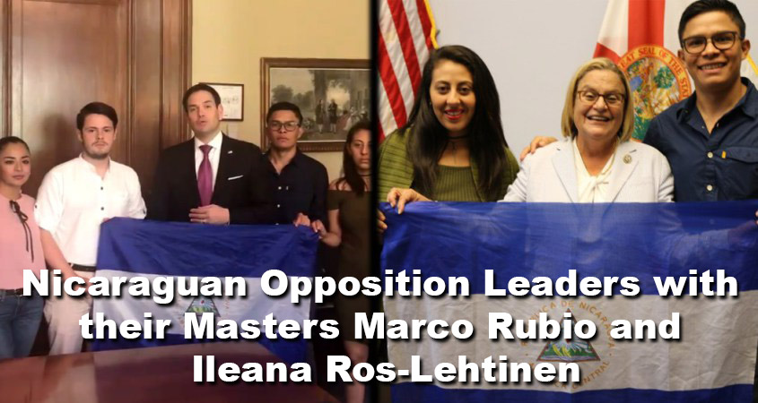 Nicaraguan Opposition Leaders with Rubio