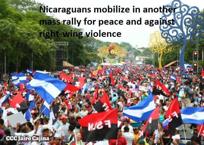 Managua marches for peace July 2018