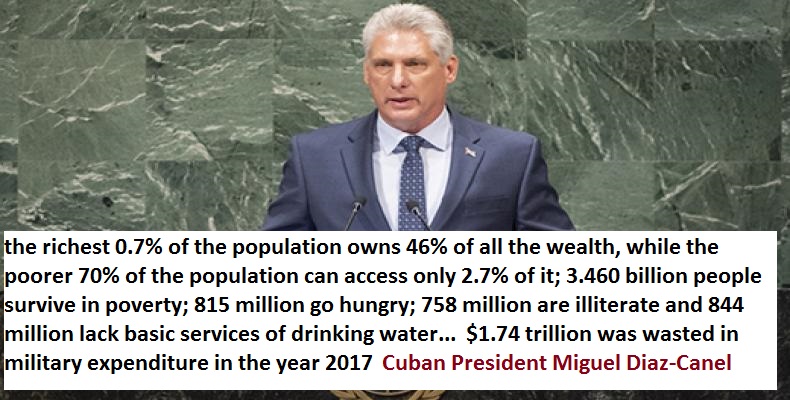 DiazCanel UN Speech words