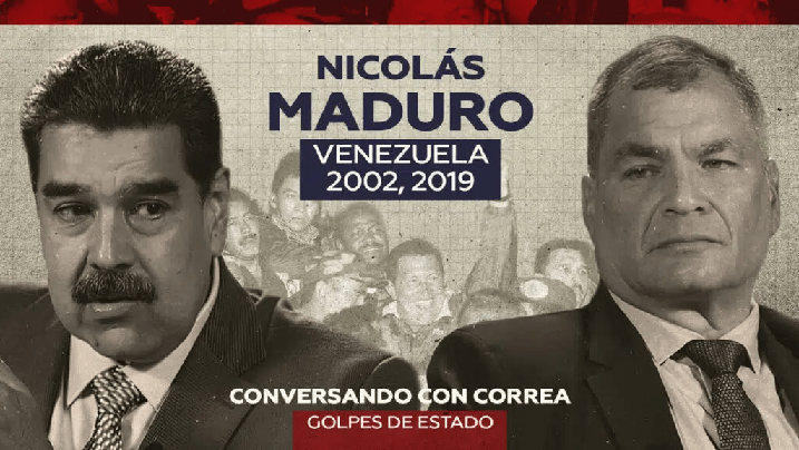 Nicolás Maduro to Rafael Correa: “In Venezuela the first media coup in the history of humanity took&nbsp;place”