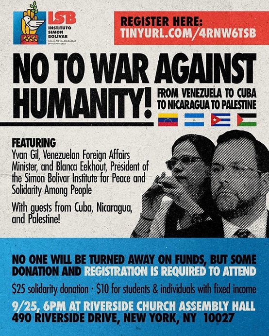 Venezuela & ALBA News: 9.22.2025: DEA Agent caught with Cocaine in Drug Boat; President Maduro letter to Trump; US Role in Venezuela and Drugs; Cuba Call for Solidarity with&nbsp;Venezuela