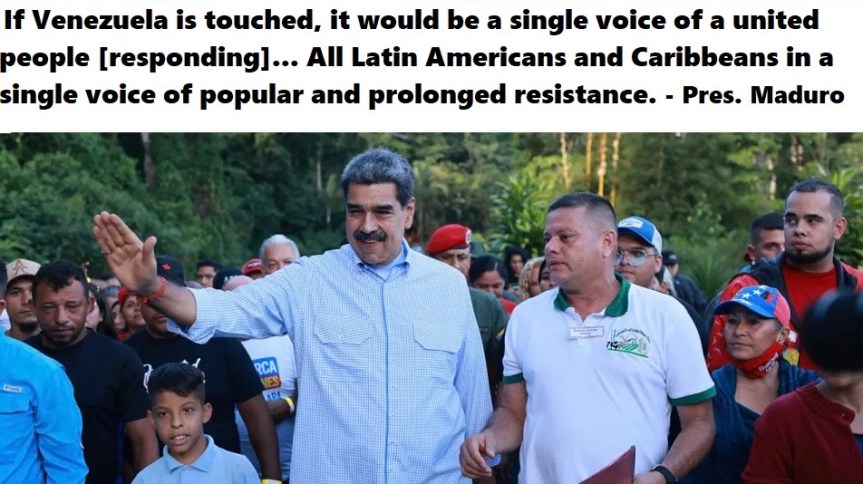 Venezuela & ALBA News 11.10.2025:  US Attack Would Trigger a Continental War Against US; Donate for Cuba Hurricane&nbsp;Aid